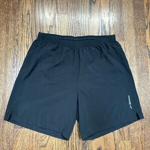 Brooks Men's Black Athletic Shorts